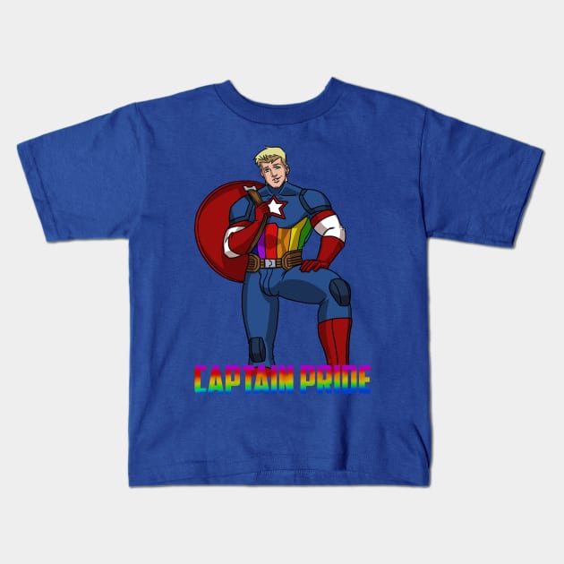 Captain Pride 2022 Kids T-Shirt by JacobBlackmon